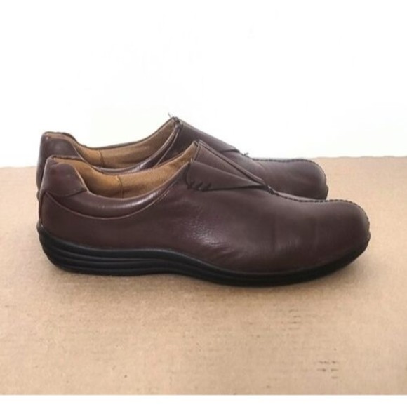 Croft & Barrow Ortholite Lena Brown Leather Loafers Womens Size 9 Comfort Shoes - Picture 6 of 9